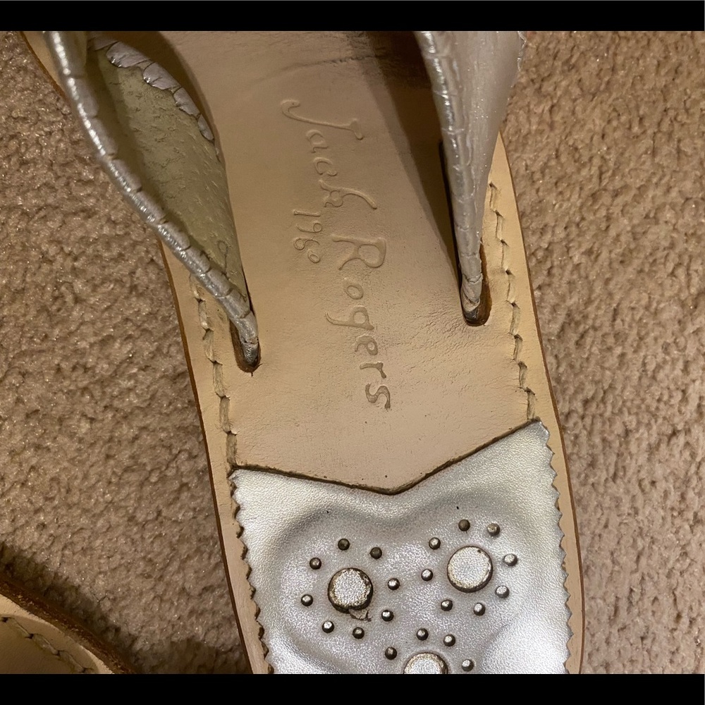 Jack Rogers silver sandals - Picture 2 of 3